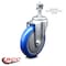 Service Caster 5 Inch Blue Polyurethane Wheel Swivel 1/2 Inch Threaded Stem Caster SCC SCC-TS20S514-PPUB-BLUE-121315 - alternate 3